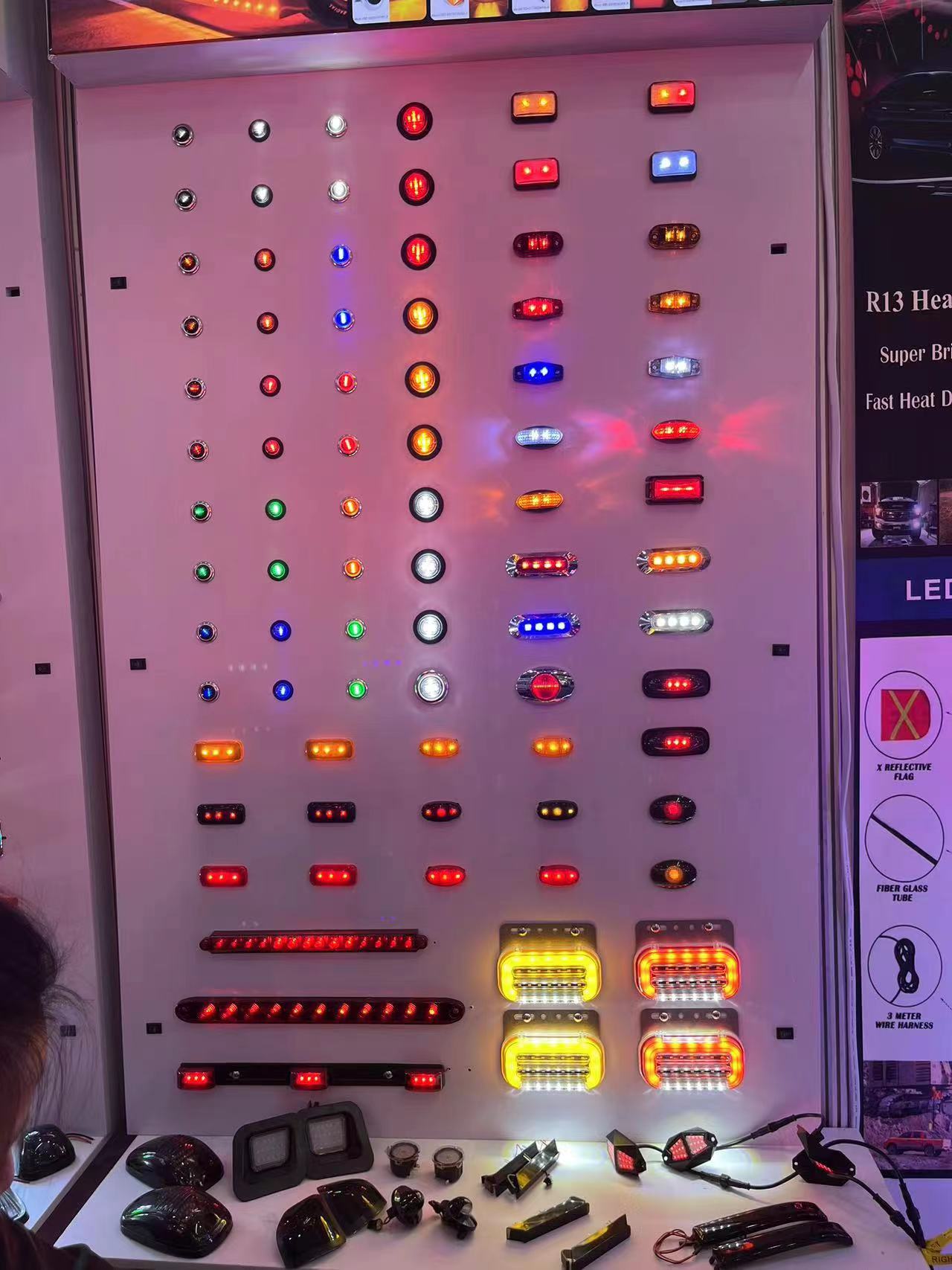 10 luz de marcador redondo