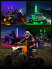 Luz LED de látigo con control remoto y aplicación que persigue patrones para ATV