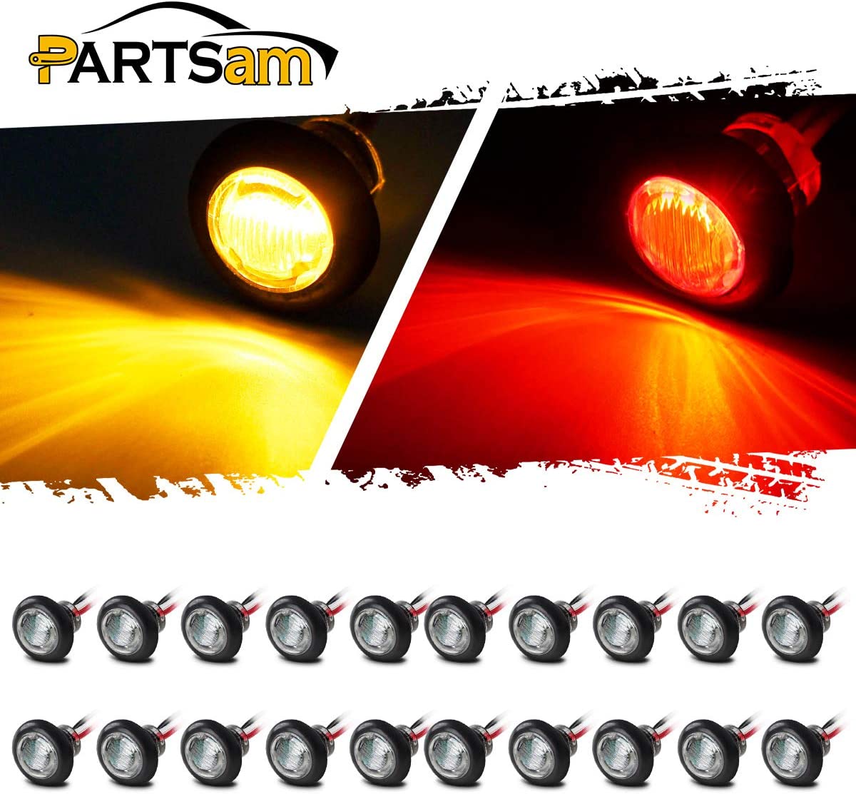 Luz de trabajo LED cuadrada a prueba de agua, Luz lateral LED de gran oferta, Luz de posici&oacute;n lateral LED de 12 V, Luz de posici&oacute;n lateral LED para cami&oacute;n, Luz de posici&oacute;n lateral LED de 3/4 pulgadas