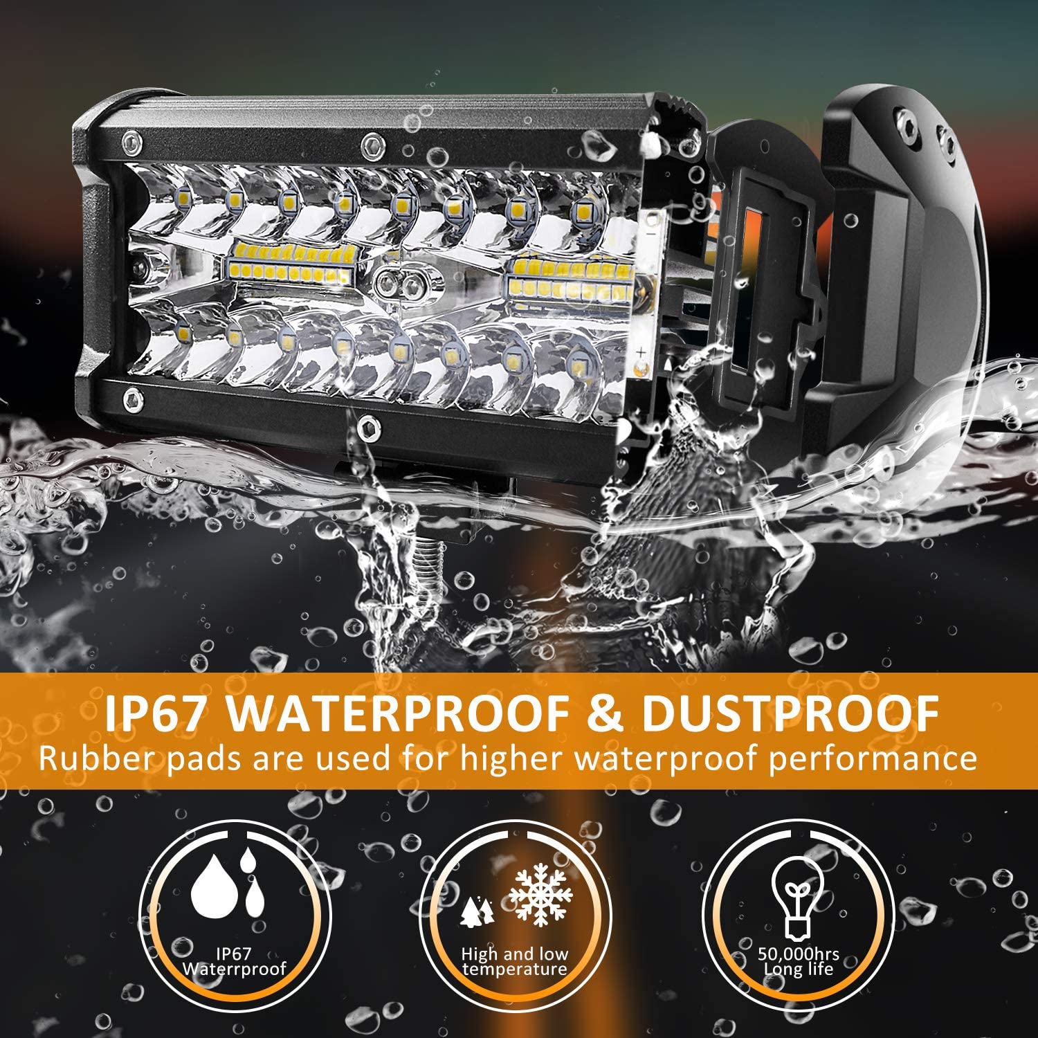 Luz de trabajo LED de 27 vatios, luz de trabajo LED a prueba de agua, luz de trabajo LED cuadrada de 27 vatios, luz de trabajo LED de gran oferta, luz de trabajo LED de gran oferta de 48 W