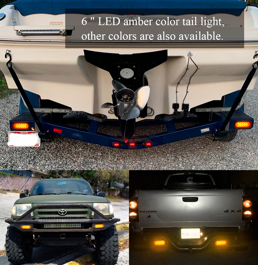 Luz trasera LED de 6 pulgadas de 6 