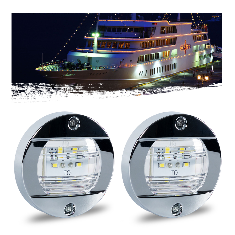 Luces para barcos Funciona con pilas inal&aacute;mbricas, Luz LED marina impermeable para luz de cubierta, Luces interiores de cortes&iacute;a, Luces para barcos marinos impermeables, iluminaci&oacute;n LED para barcos