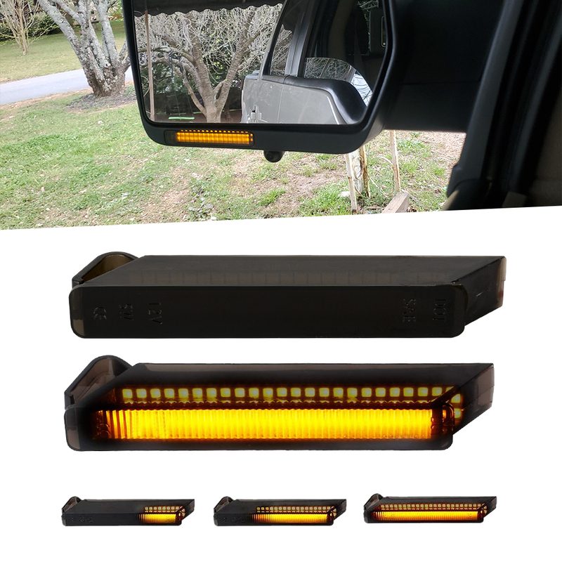 LED SEÑAL DE GUNTA DE LED RETROR MIRADOR DE MIRADER COMPATIBLE CON FORD RAPTOR Expedition Lincoln