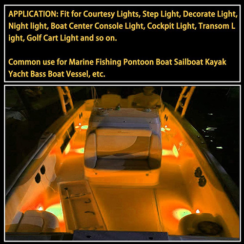 La decoración del barco del indicador ámbar llevó la bombilla de luces de posición lateral del coche