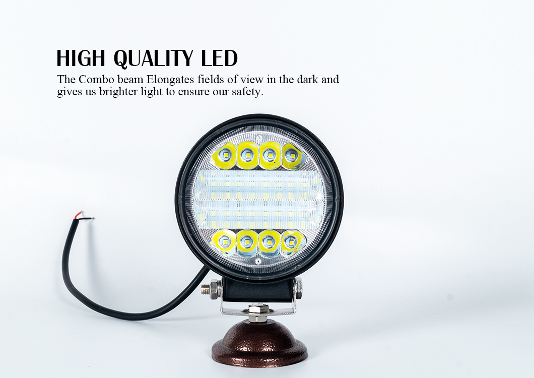Luz de trabajo LED redondos de 72w 4 