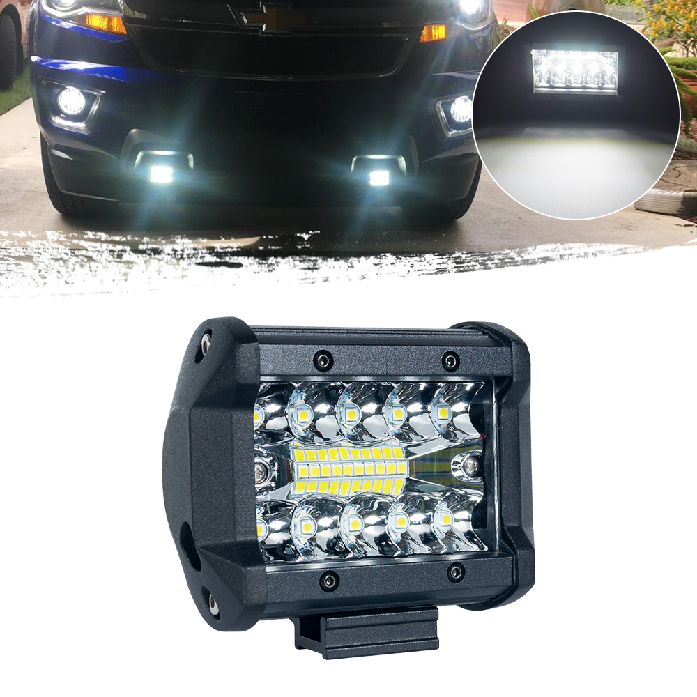 Barra de luz de trabajo LED de 60W, barra de luz LED de 4 pulgadas, LED Truck LightV, 60W 4 pulgadas Barra de luz LED Light Bar, 4 pulgadas Combo de inundaci&oacute;n Combo LED Light Bar