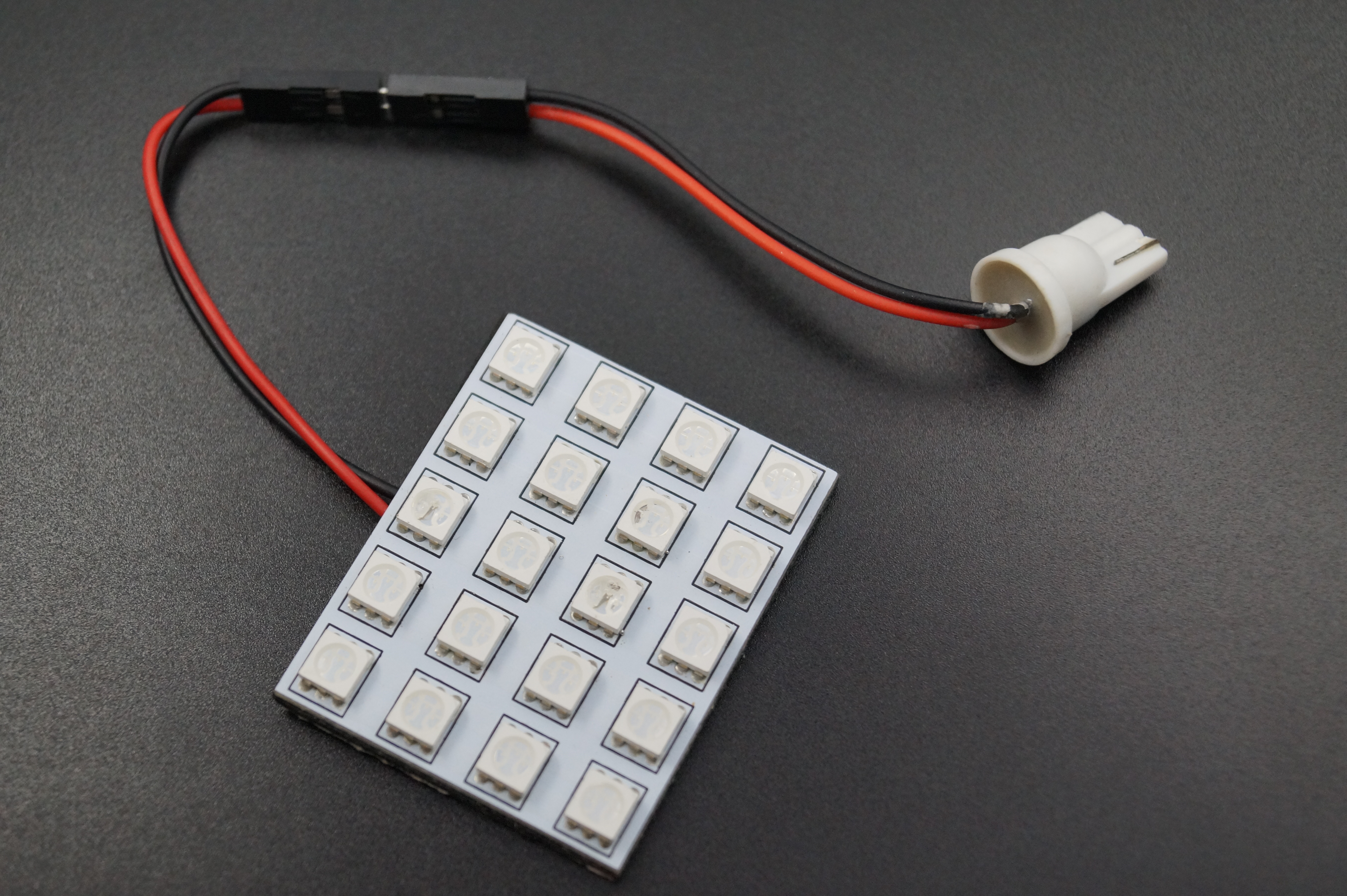 Luz de trabajo LED de 27 vatios, luz de trabajo LED cuadrada a prueba de agua, bombilla LED para autom&oacute;vil de color azul T10, bombilla LED para interior de autom&oacute;vil de color azul, luz LED de posici&oacute;n lateral de 3/4 de pulgada