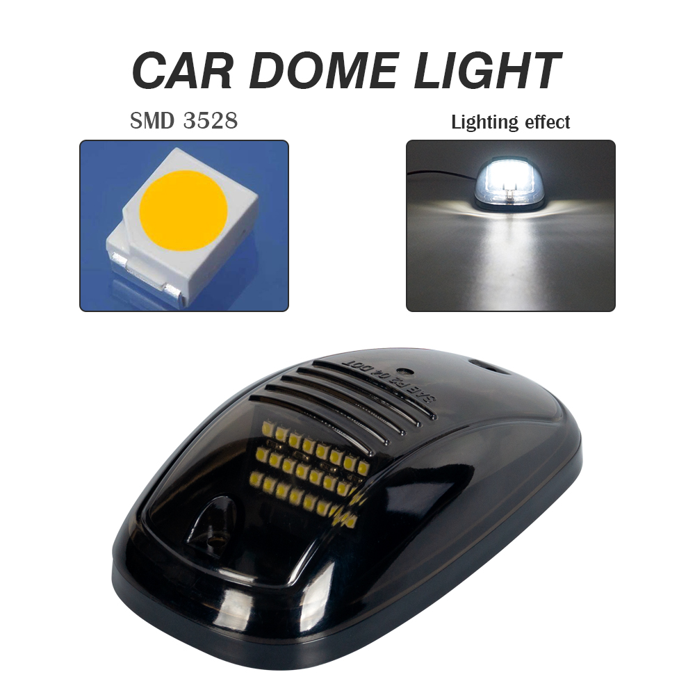  Luz de marcador de techo de cabina ahumada ámbar para Dodge Ram 2500 3500 4500 2003-2016 Luces de automóvil