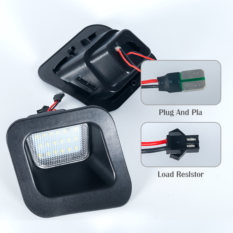 Conjunto de lámpara LED completa Luz de placa de matrícula para Dodge 2003-2018 Ram 1500 2500 3500