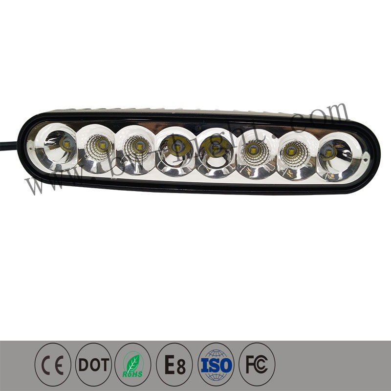 Luz de trabajo LED delgada de 24 vatios para compactos