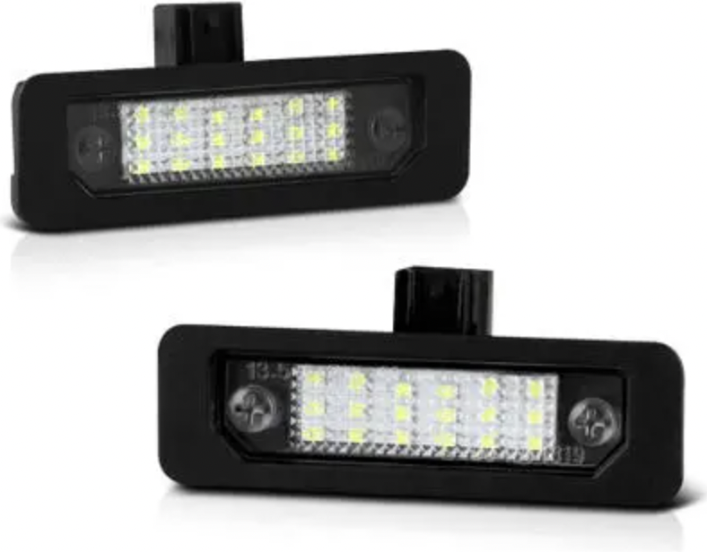 luz de la placa del auto