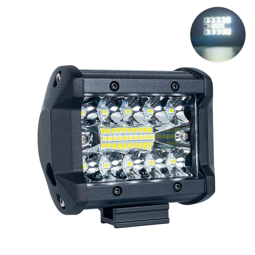 Barra de luz de trabajo LED de 60W, barra de luz LED de 4 pulgadas, LED Truck LightV, 60W 4 pulgadas Barra de luz LED Light Bar, 4 pulgadas Combo de inundaci&oacute;n Combo LED Light Bar