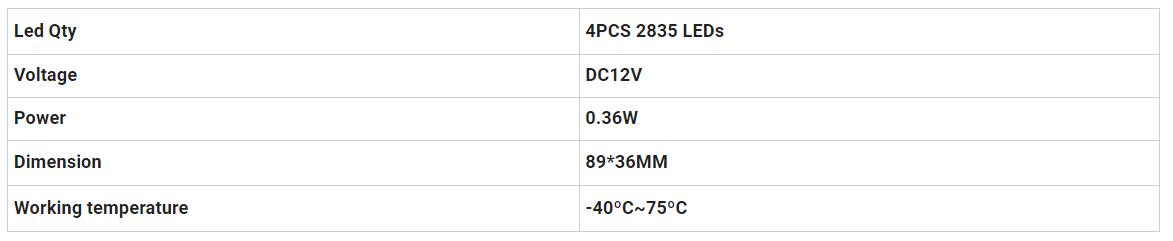 Luces de marcador BD-004W2835B-W