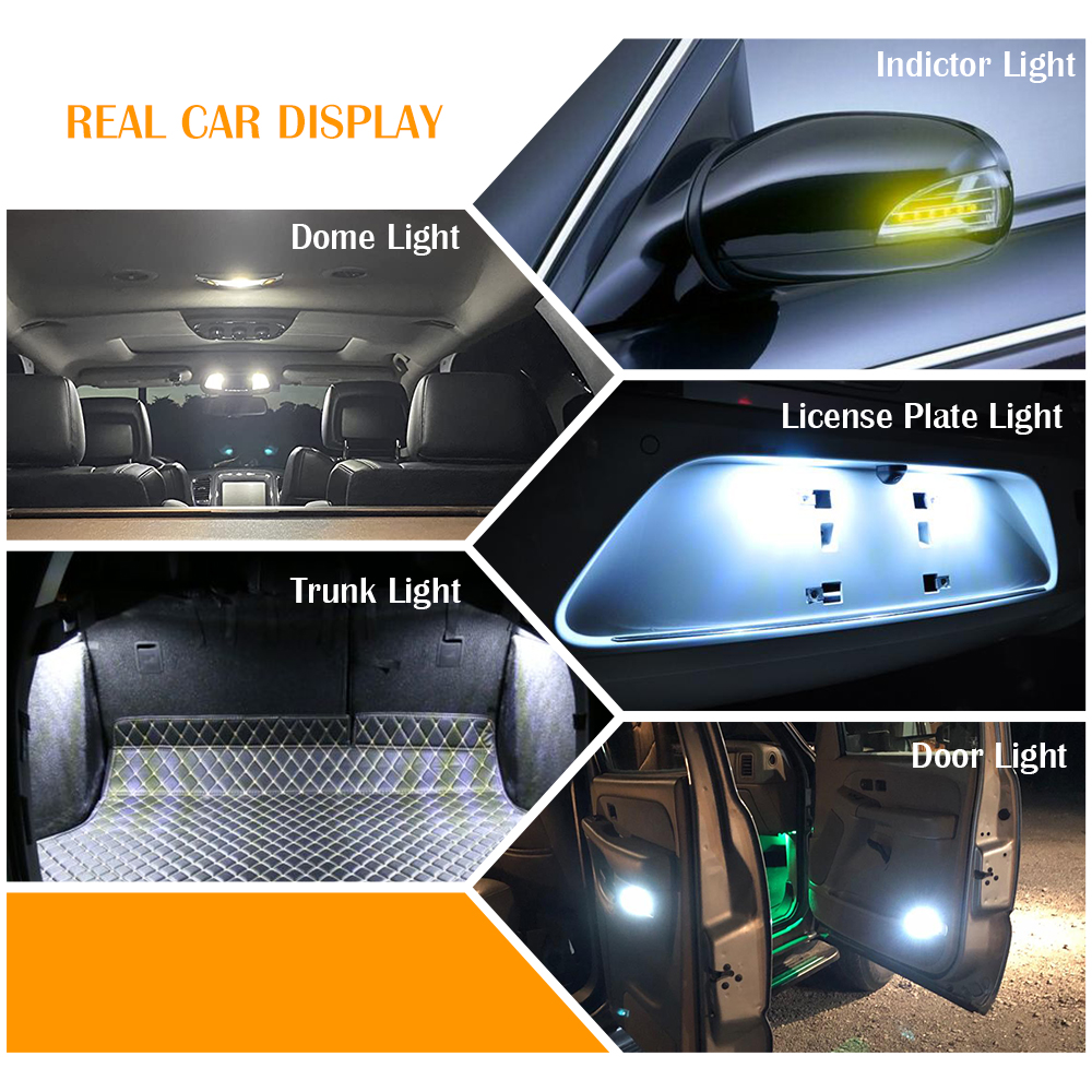 Licencia de domo bulbos de automóvil Interior LED Luz de automóvil 