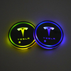 Luces de soporte de taza de automóvil LED para Tesla Modelo Y X S 3 con tazas de carga USB 