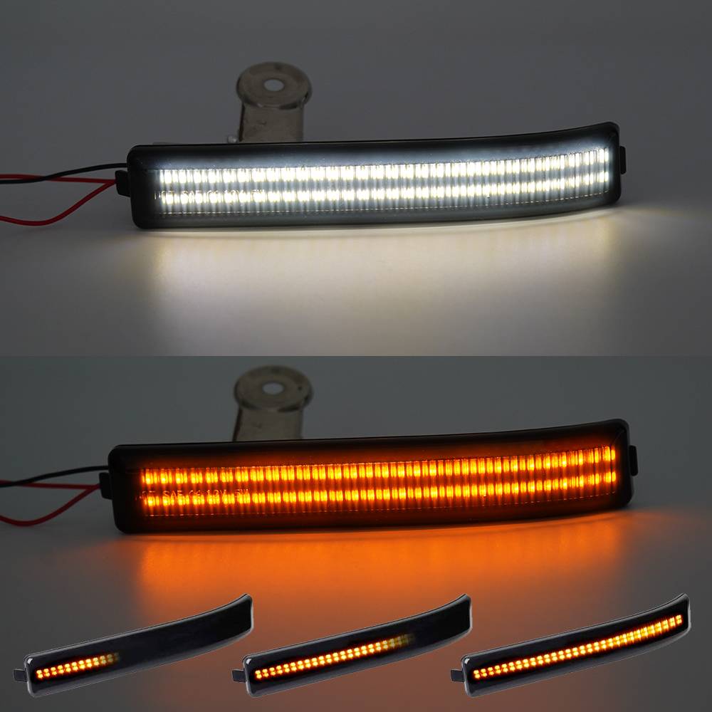 Ford Shownial Switchback LED LED RETRIVE RETROR Mirror Reflector Luz de señal de giro con lente ahumada 