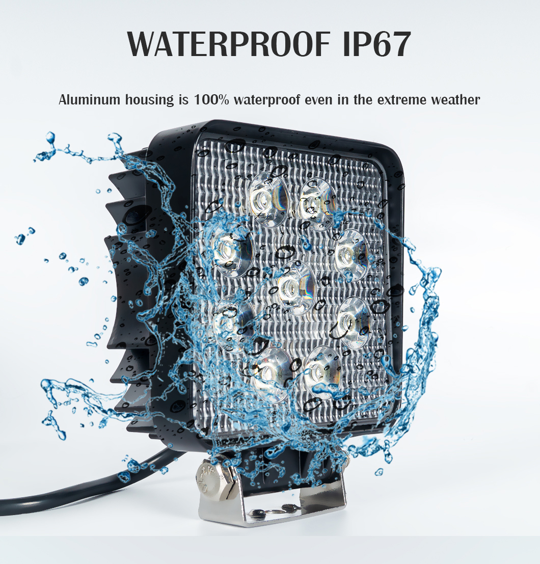 Automotive 48W*2 LED Square Light para camiones