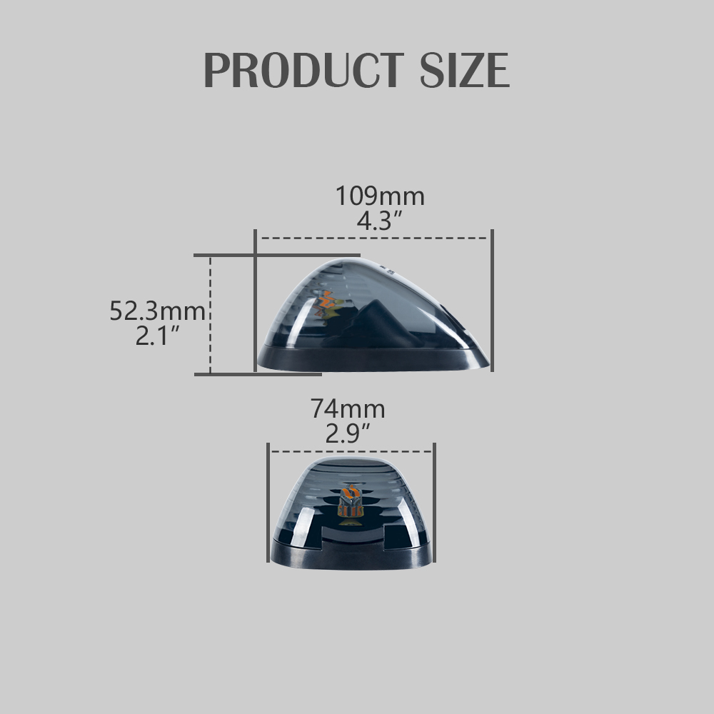 Luz LED Luz de la cabina LED LEACHE LECHE, LED CAB CABA LUCHA AMBER, luces del marcador de techo de cabina LED, luces superiores de la cabina de s&uacute;per servicio, luces superiores de la cabina de recogida