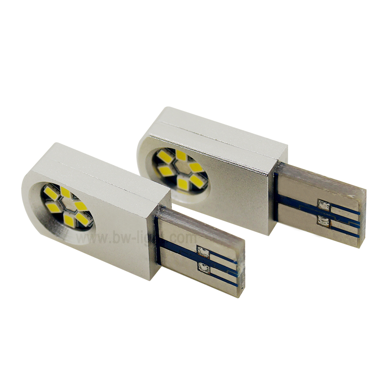 Lámpara de luz LED automática Canbus de color gris T10 