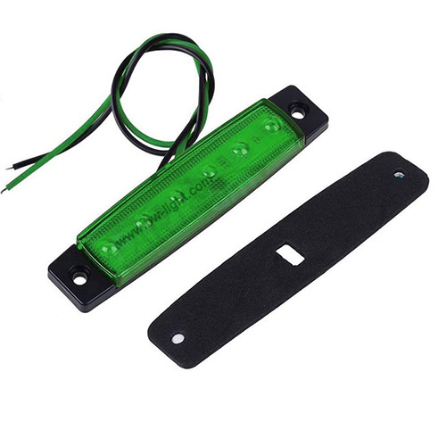 Indicador verde marcador LED marine luz marina