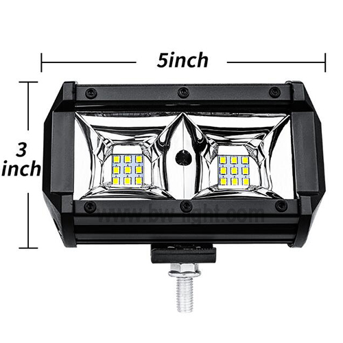 Barra de luz LED de trabajo con haz puntual de 54W y 5 pulgadas