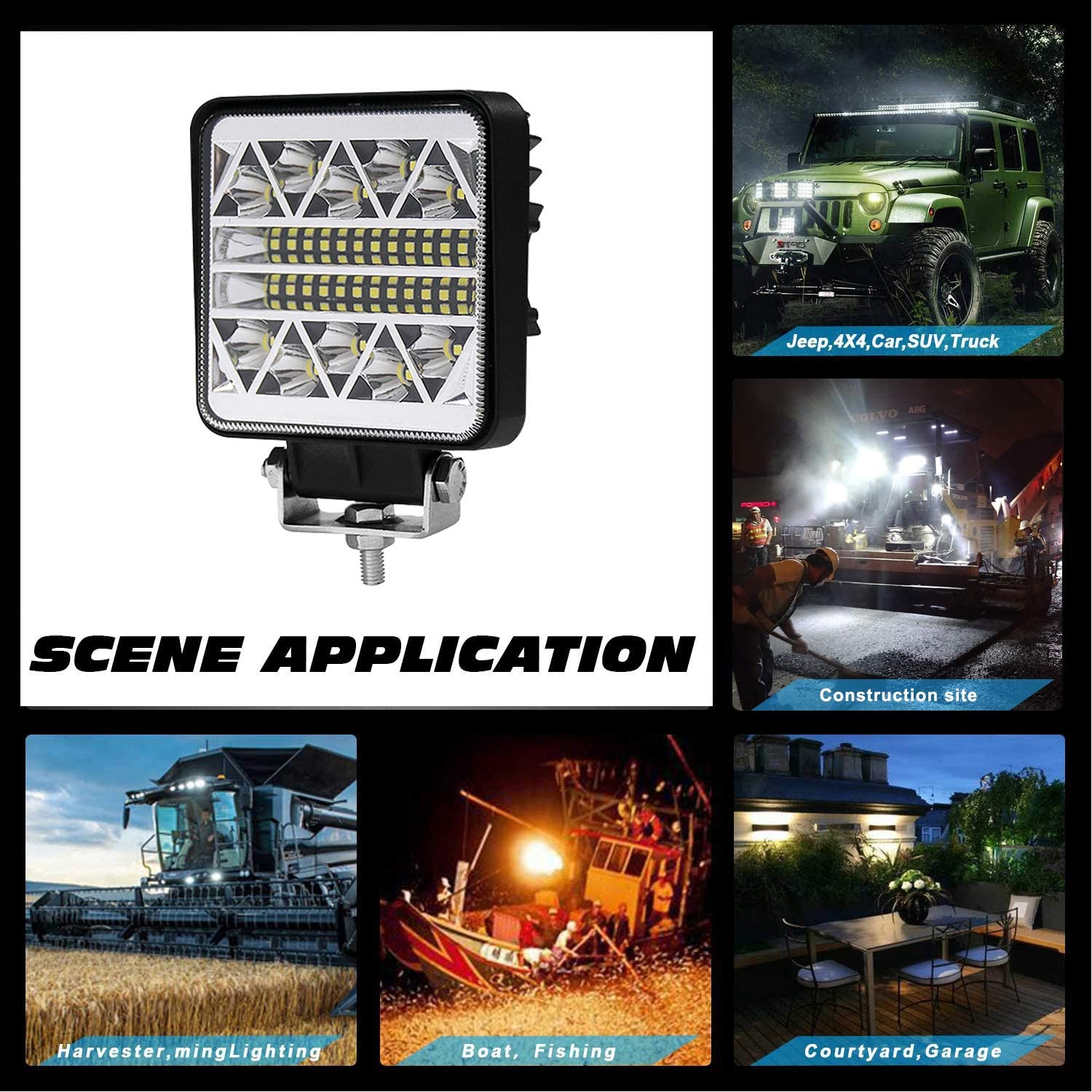 Luz de conducción de trabajo de LED de camión compacto 