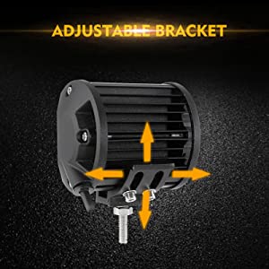 LED 4 pulgadas cuadradas de 120W Luz de trabajo 