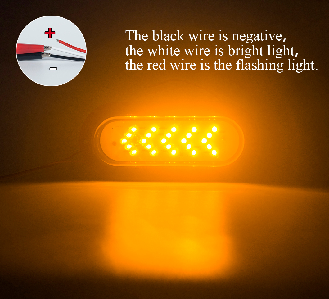 Luz trasera LED de 6 pulgadas de 6 