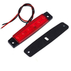 Lámparas de vehículo LED de luz de marcador lateral de barco rojo de 3,8 pulgadas