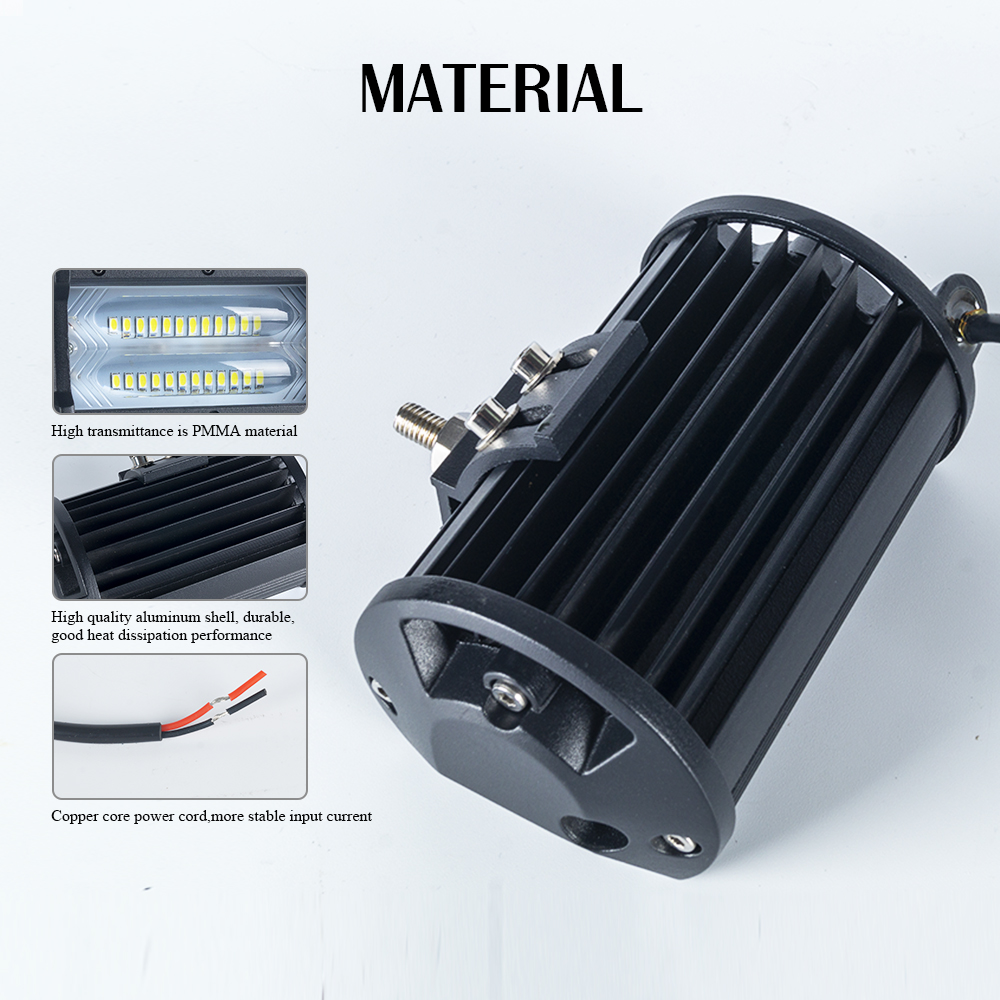 72W Rectangle Spot Beam LED Light Light Lights para Turck Trailer 