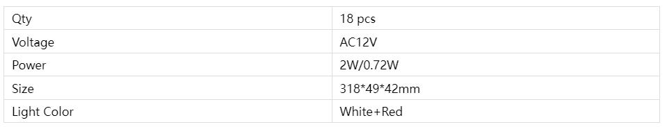 Luces de freno Chevy GX-018WR2835B-S