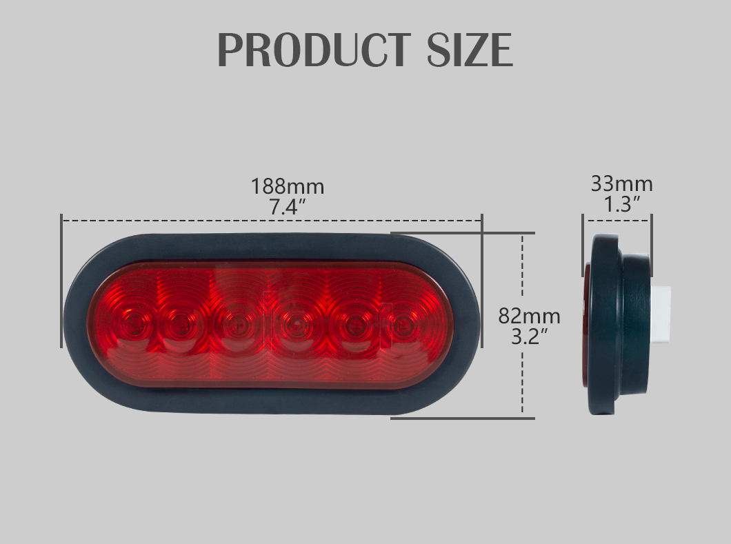 LED rojo de 6 