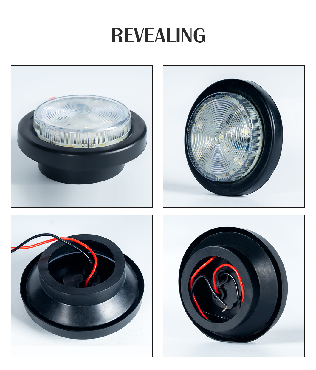 Luces de marcador lateral led de LED impermeable, luces de marcador lateral de despeje del led led redondo, luces de marcador lateral de espacio libre LED del remolque, luces de marcador lateral de liquidaci&oacute;n redonda redonda impermeable, luces de marcador lateral de liquidaci&oacute;n LED de remolque impermeable luces laterales