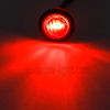 Luz de marcador lateral LED roja redonda para coches