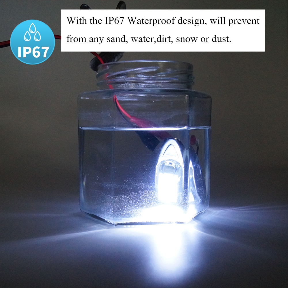 Luz de marcador de espacio libre de camiones LED con cromado 