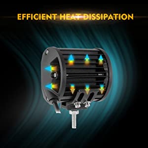 LED 4 pulgadas cuadradas de 120W Luz de trabajo 