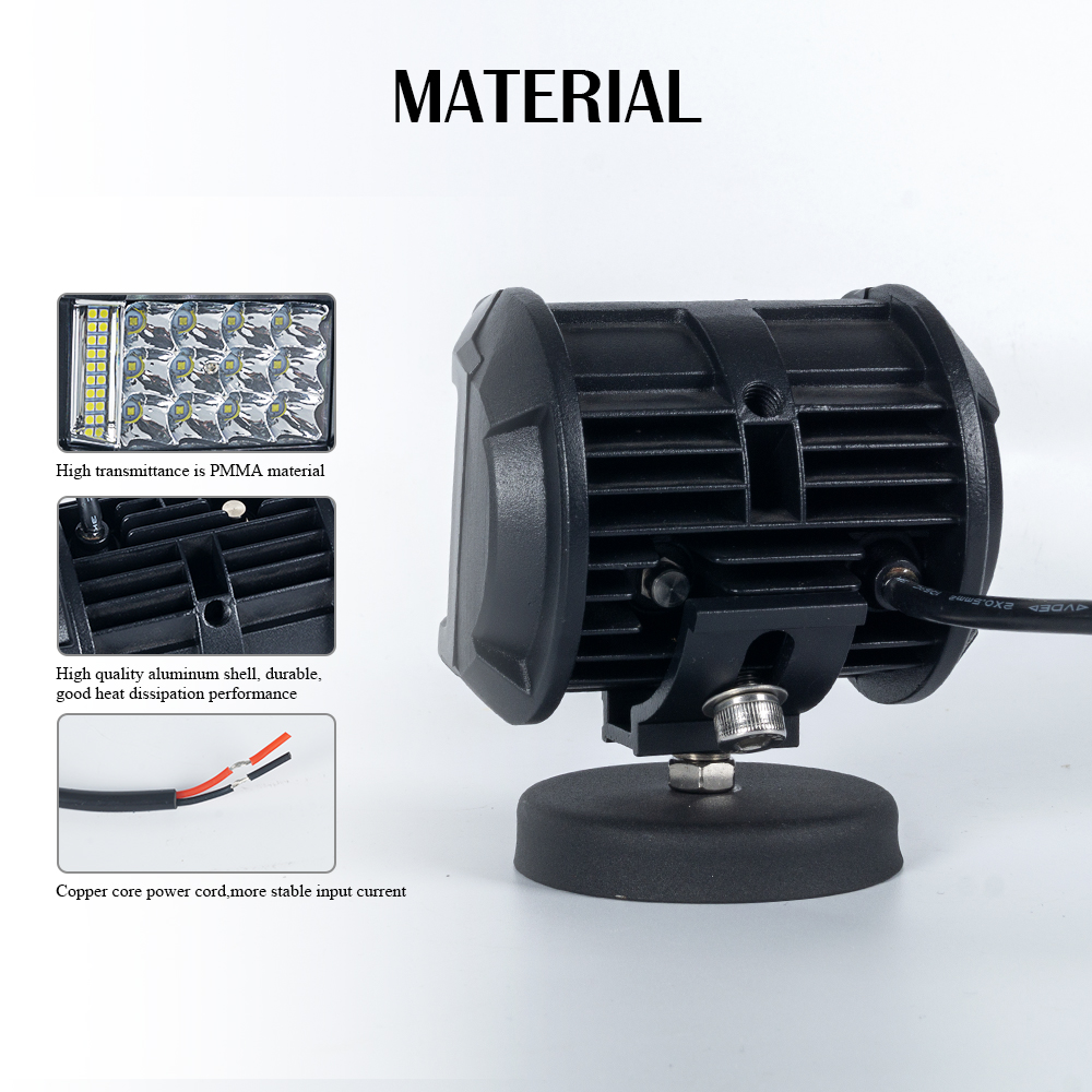 Barra de luz LED de LED fuera de carretera de 63W amarillo del fabricante de China