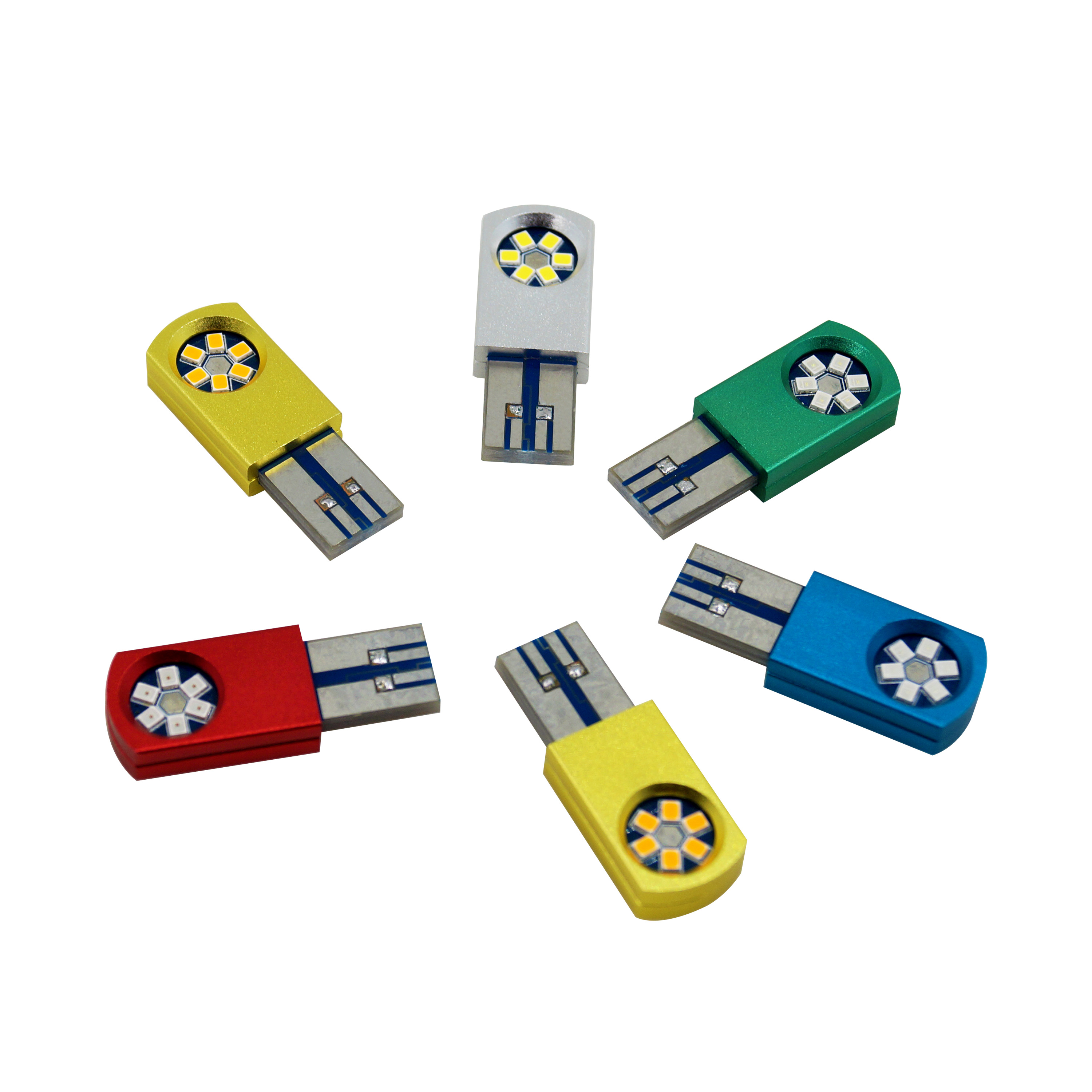 Lámpara de luz LED automática Canbus de color gris T10 