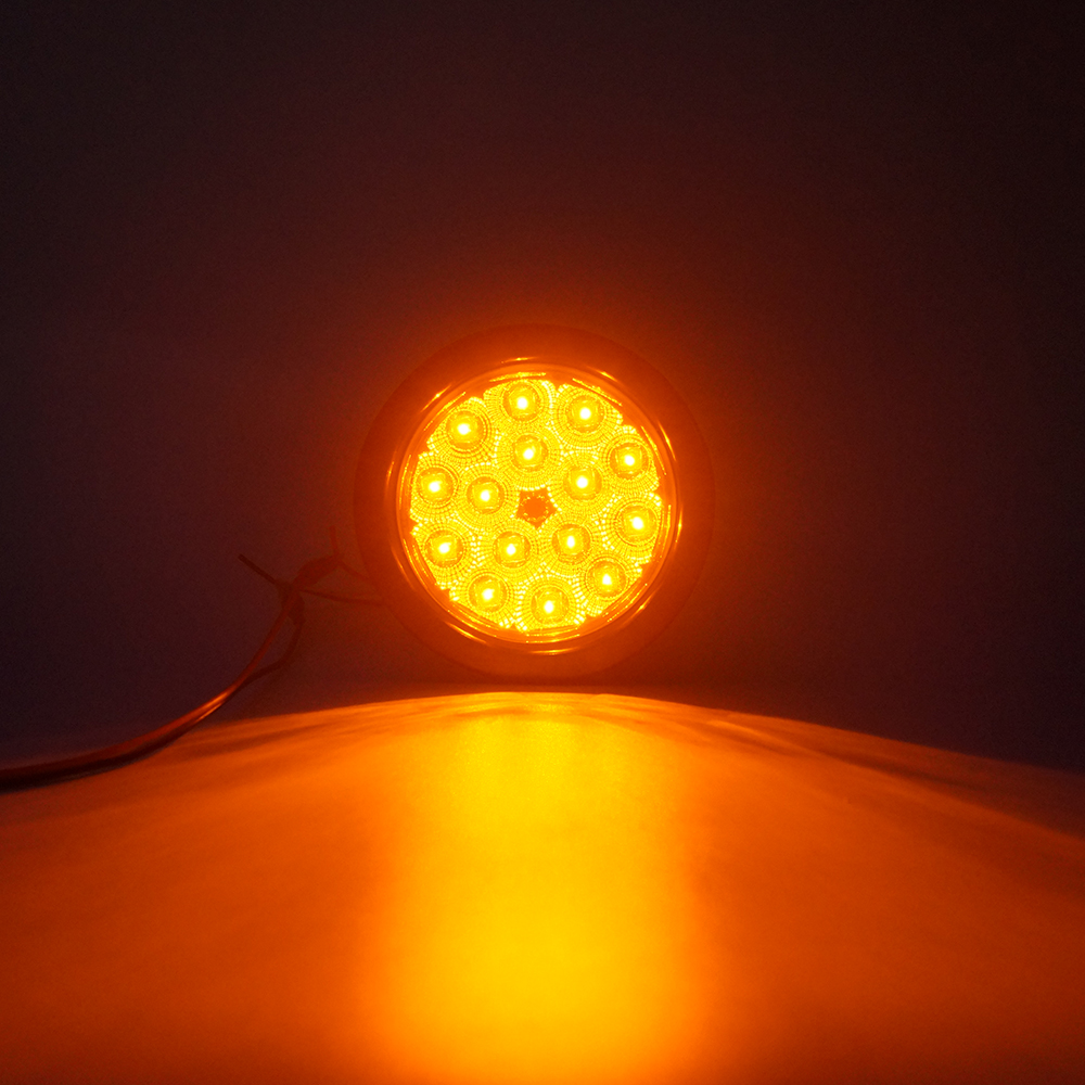 Luces traseras LED redondas blancas de 4 pulgadas