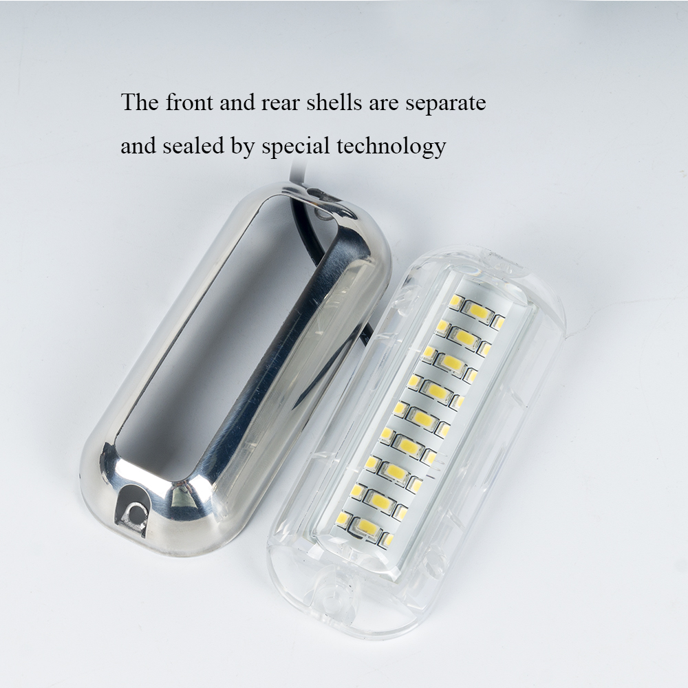 Luces para barcos Funciona con pilas inal&aacute;mbricas, Luz LED marina impermeable para luz de cubierta, Luces interiores de cortes&iacute;a, Luces para barcos marinos impermeables, iluminaci&oacute;n LED para barcos