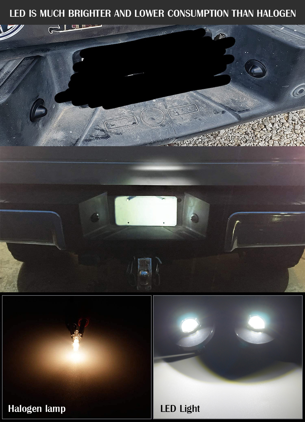 Luz de matr&iacute;cula LED