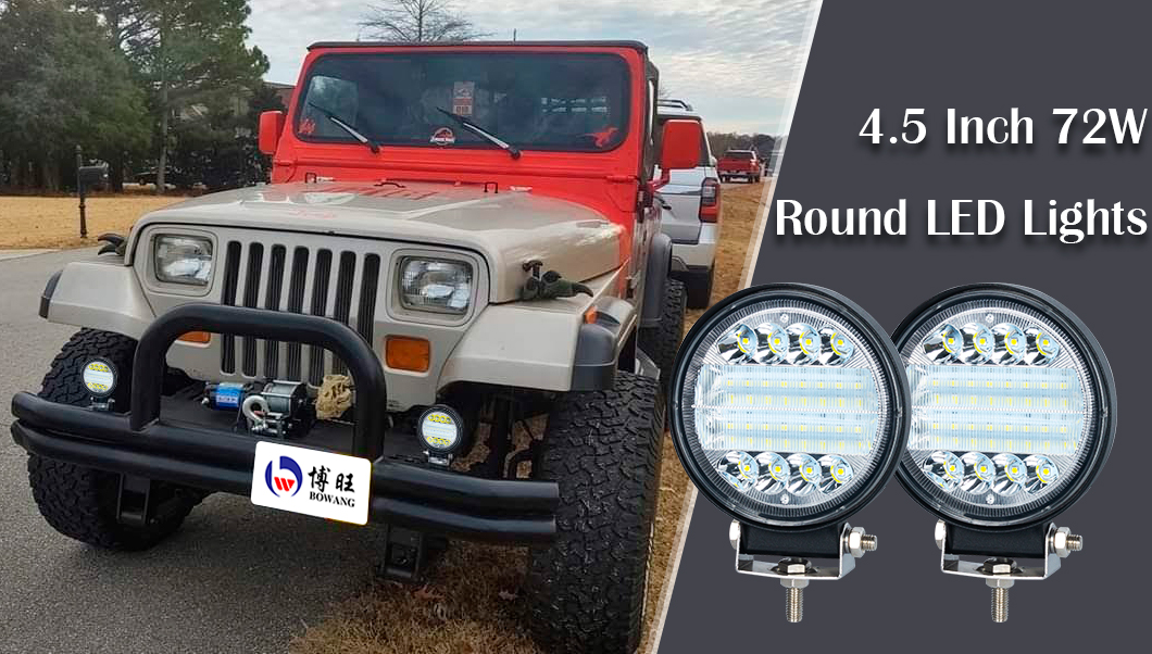 Luz de trabajo LED de 4 pulgadas 72W 4 